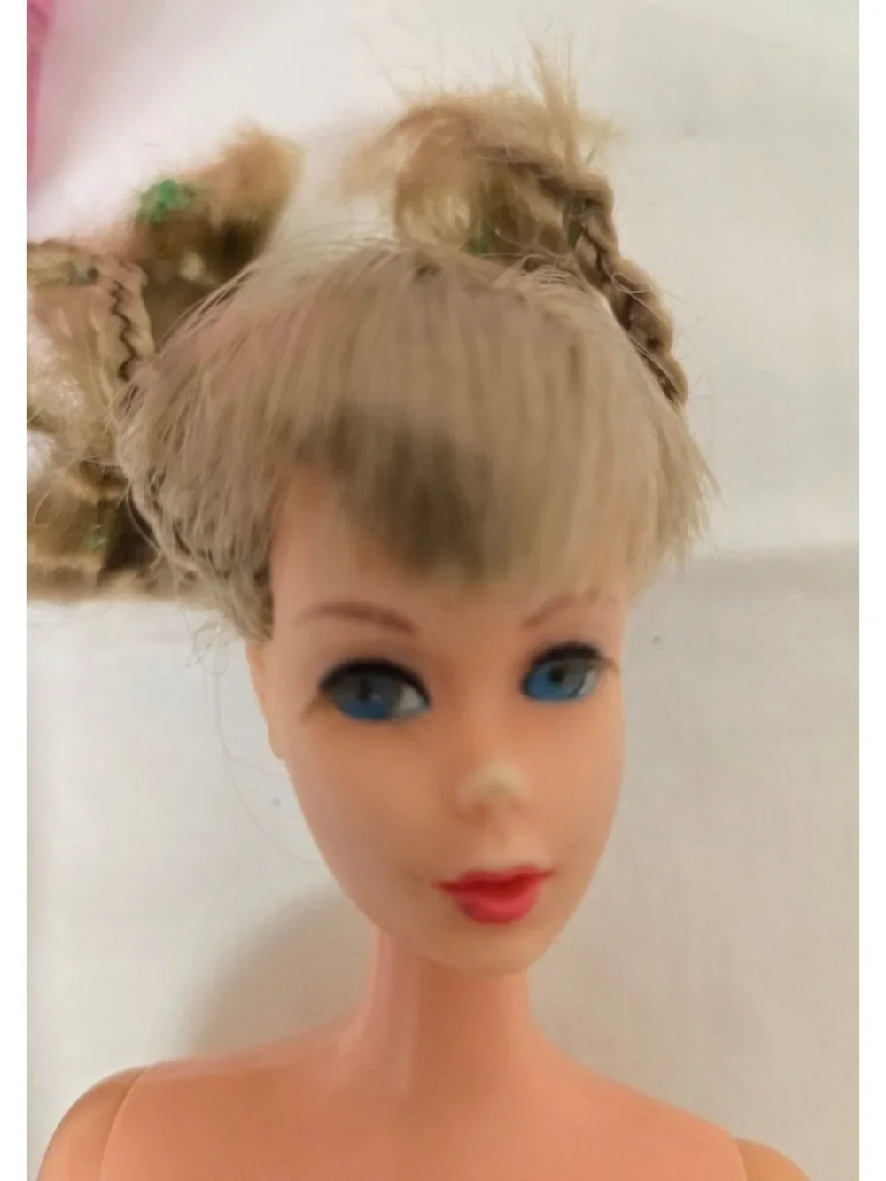 Vintage 1960s Mattel Barbie Straight Leg Doll Ash Hair